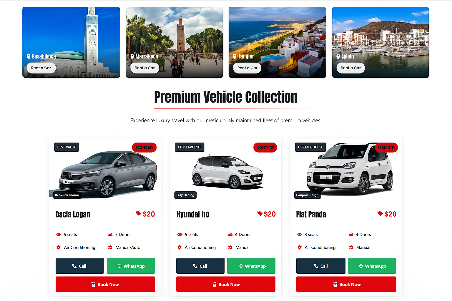 ACL Car Rental - Car rental platform development